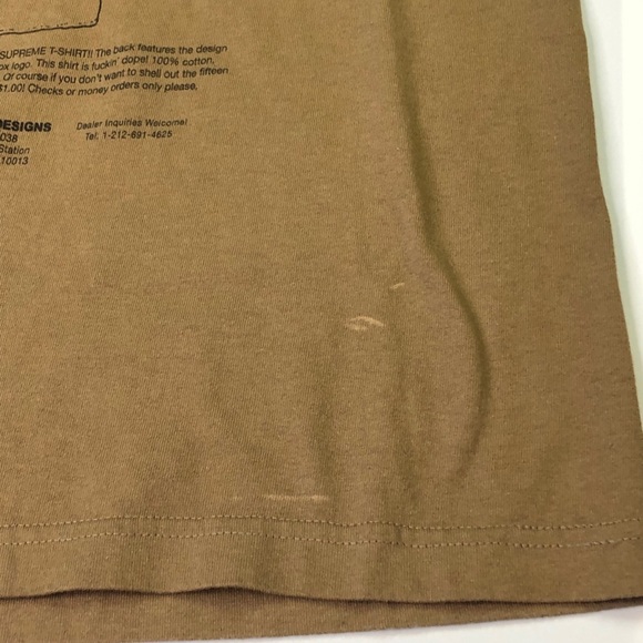 Supreme T-Shirts & Stickers Olive Mens Sz Small - Picture 5 of 5